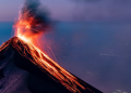 Actividad eruptiva del volcán de Fuego
