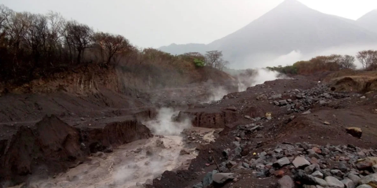 Lahares en el volcán de Fuego