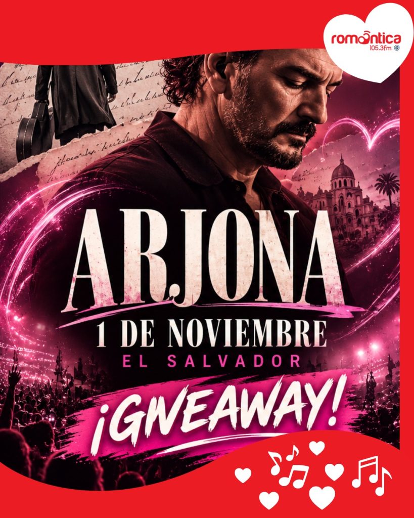 ¡Radio Romántica te puede llevar a ver a Ricardo Arjona en El Salvador!